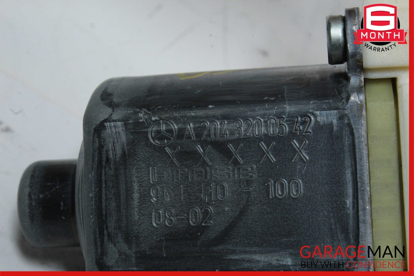 08-14 Mercedes W204 C350 Rear Left Driver Side Door Window Regulator Motor OEM