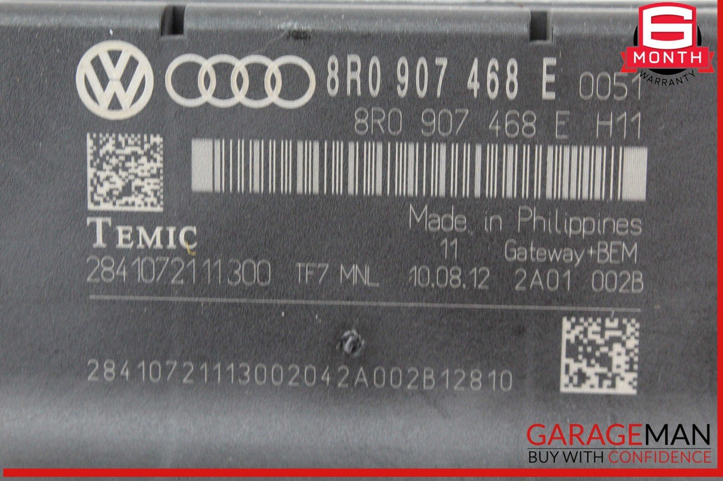 13-17 Audi Q5 SQ5 Network Gateway Control Module Unit Temic 8R0907468E OEM