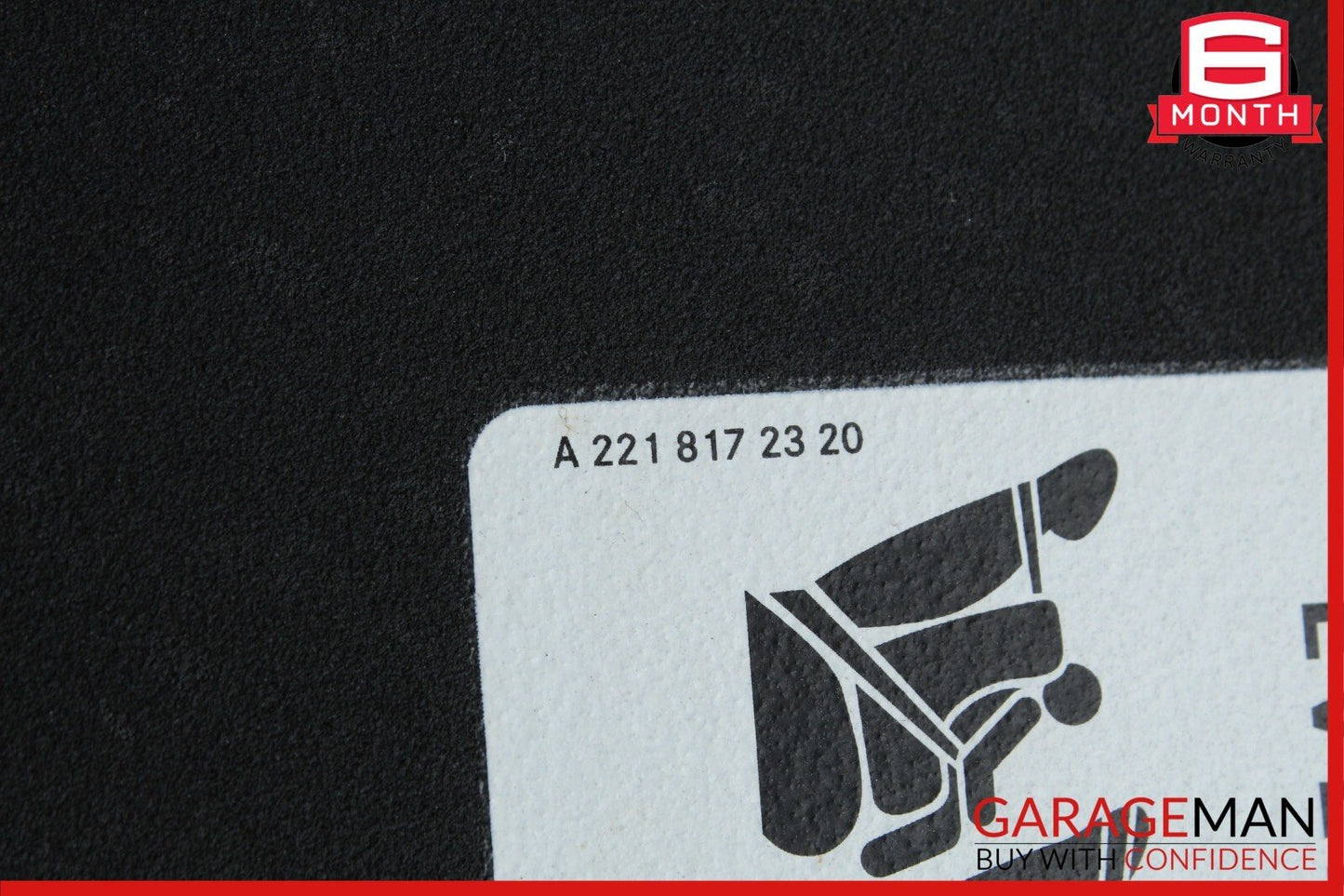 10-17 Mercedes W204 C250 E350 Right Passenger Side Sunvisor Sun Visor Black OEM