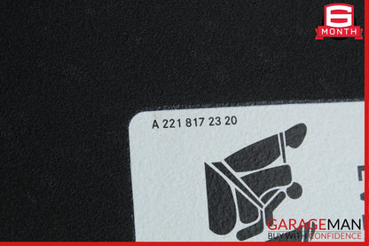 10-17 Mercedes W204 C250 E350 Right Passenger Side Sunvisor Sun Visor Black OEM