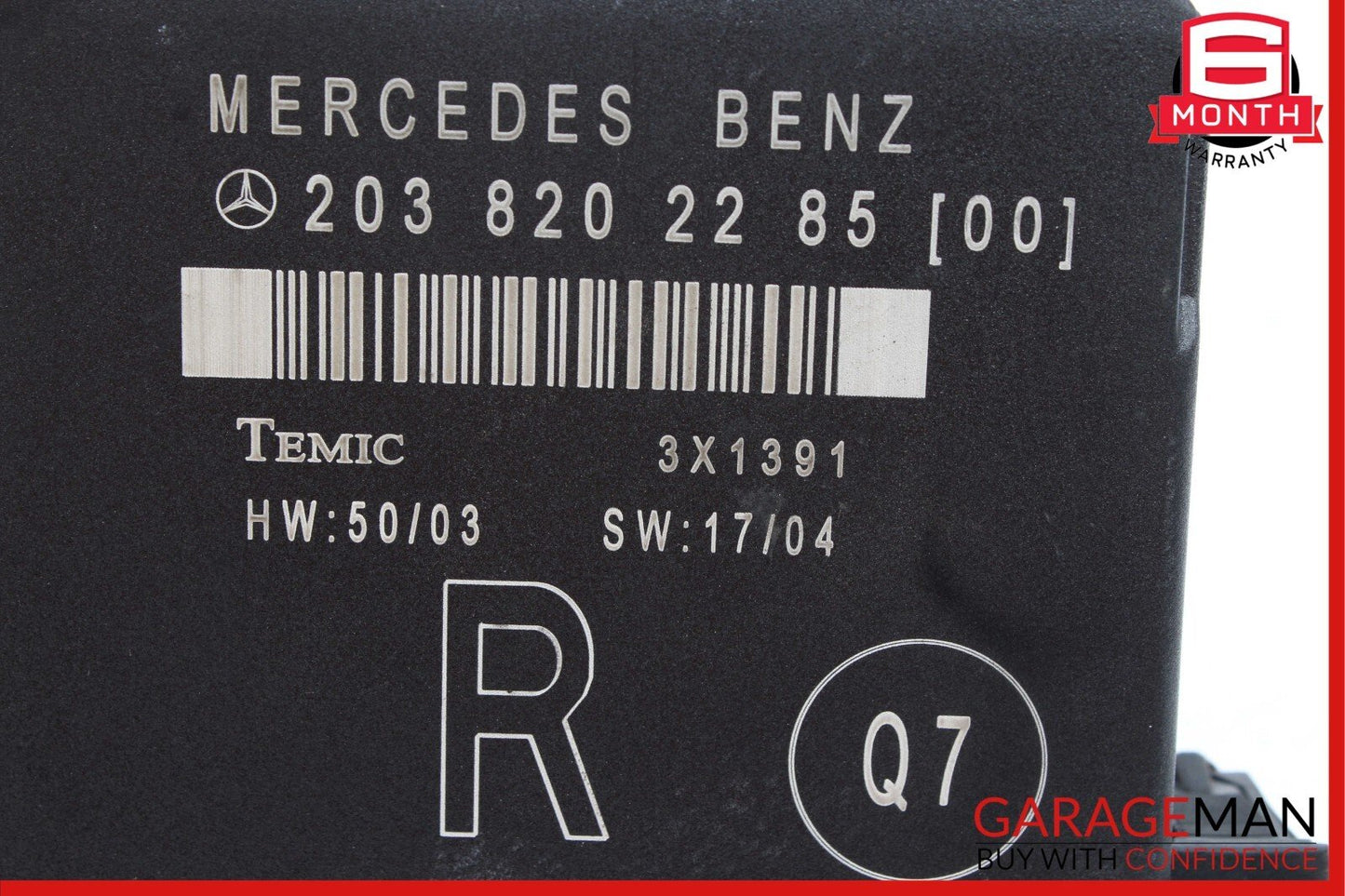 01-07 Mercedes W203 C230 C240 C320 Rear Right Door Control Module 2038202285 OEM