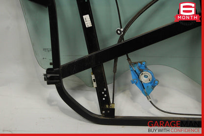 03-06 Porsche Cayenne 955 Front Left Side Door Window Frame Glass Panel Assy