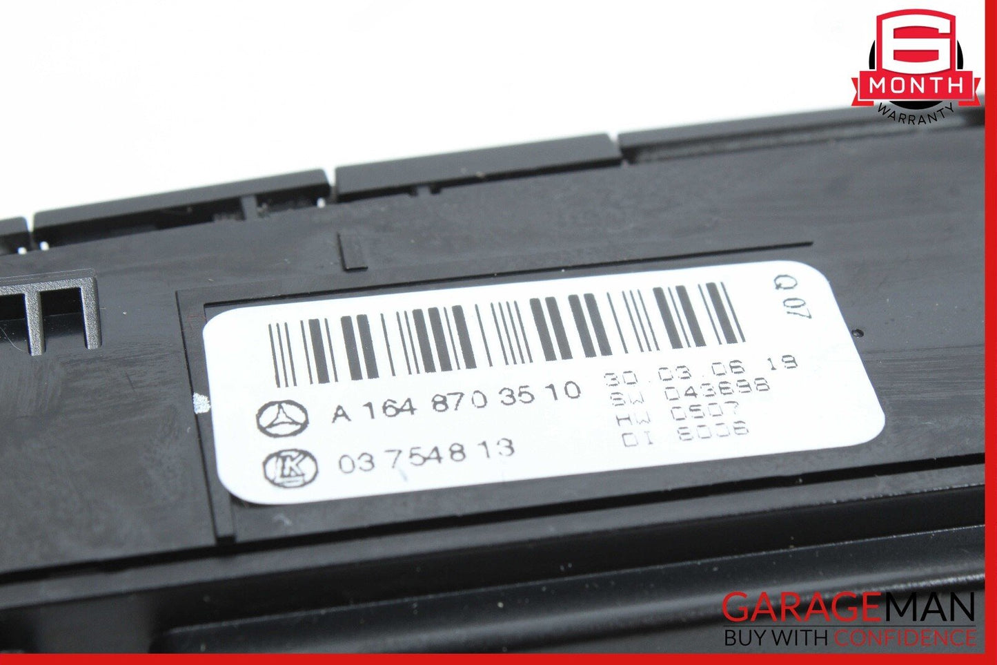 06-12 Mercedes W164 ML500 GL450 Dash Hazard Heated Seats ESP Control Panel OEM
