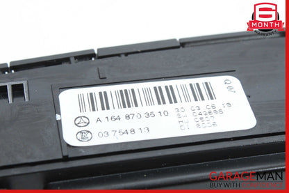 06-12 Mercedes W164 ML500 GL450 Dash Hazard Heated Seats ESP Control Panel OEM