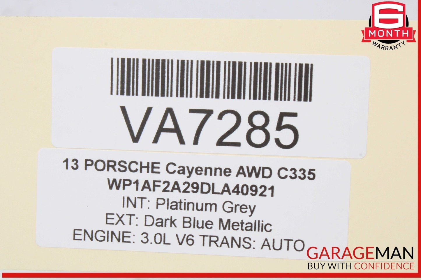 11-14 Porsche Cayenne 958 AWD Rear Right Side Bumper Blind Spot Module OEM