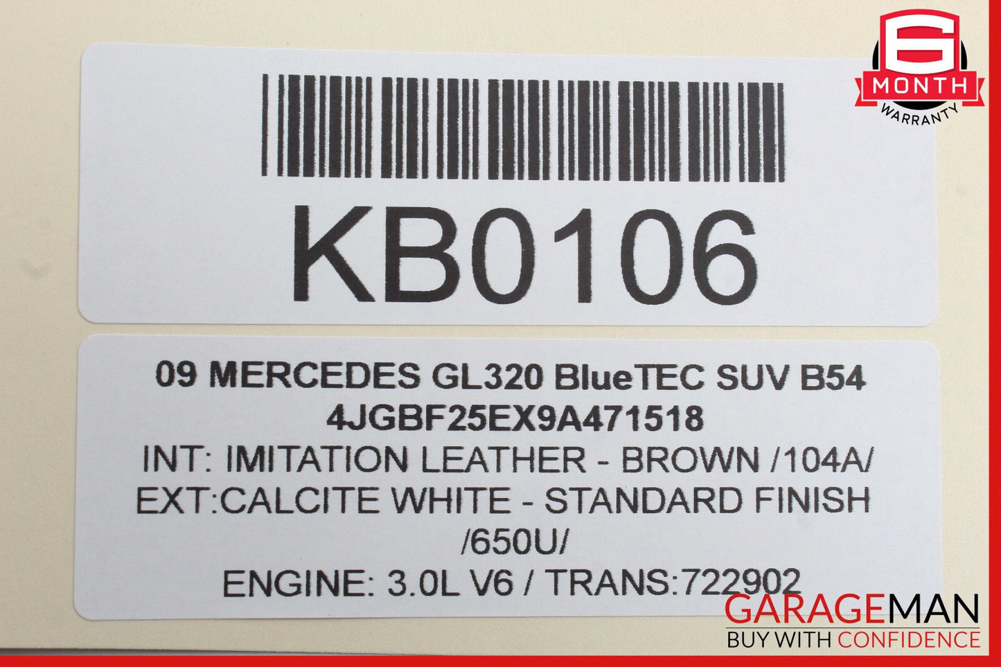 07-13 Mercedes X164 GL320 Diesel Exhaust Gas Aftertreatment Control Unit OEM