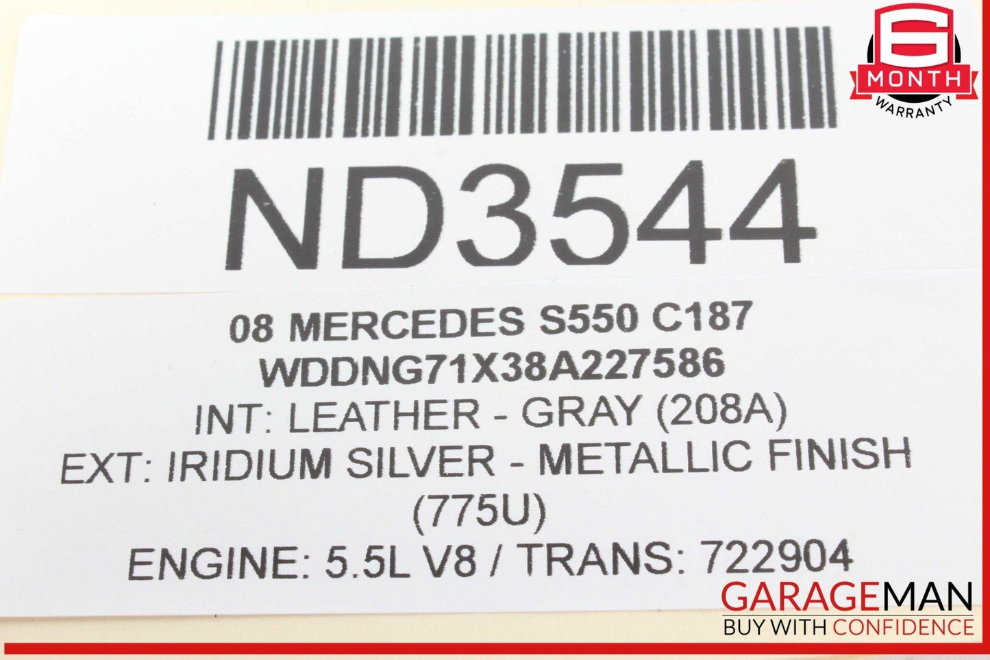 07-14 Mercedes W221 S550 S600 CL550 Headlight Head Light Switch Control Module
