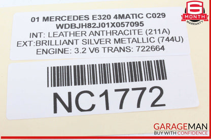 00-02 Mercedes W210 E320 4MATIC Rear Left Driver Side Inner Tail Light Lamp OEM