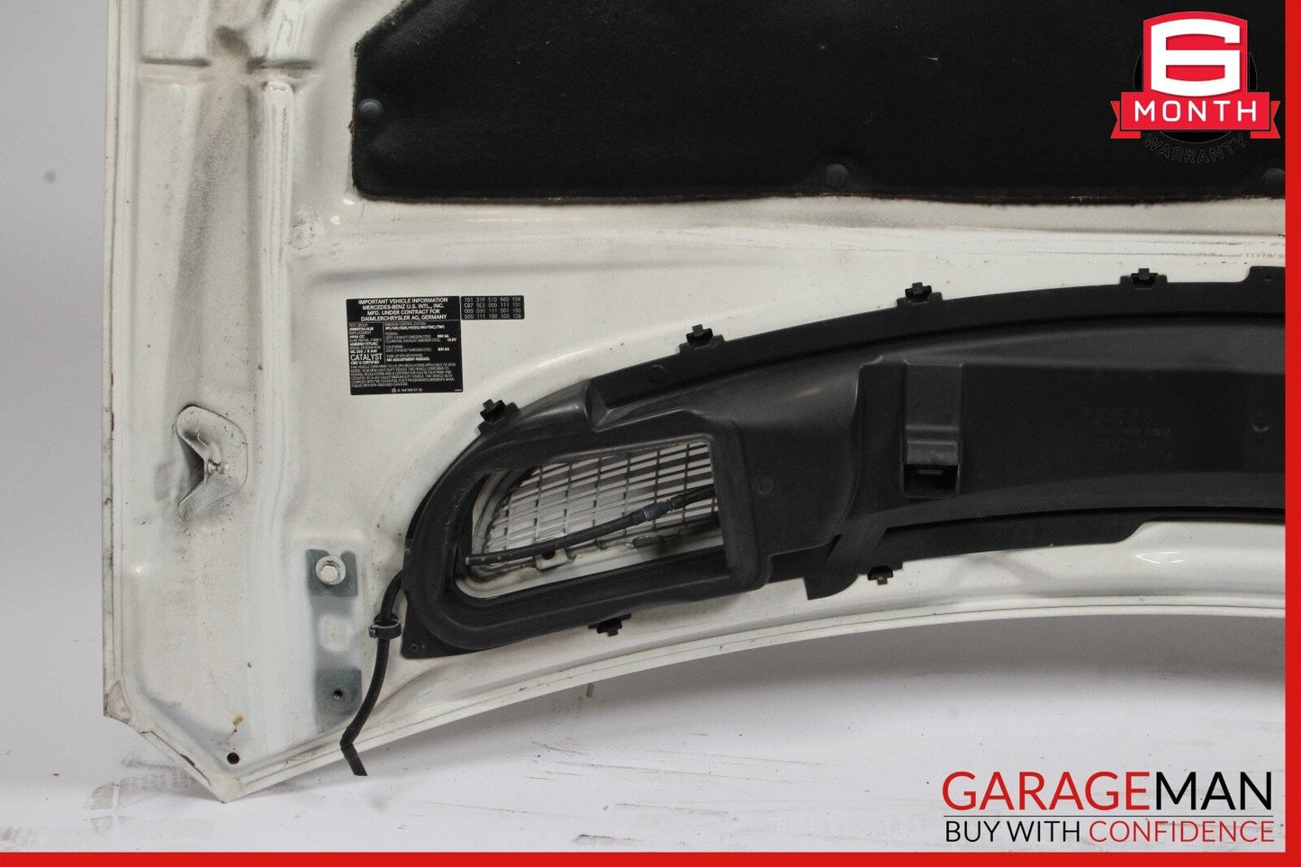 06-10 Mercedes W251 R500 4MATIC Front Hood Bonnet Panel Assembly White OEM
