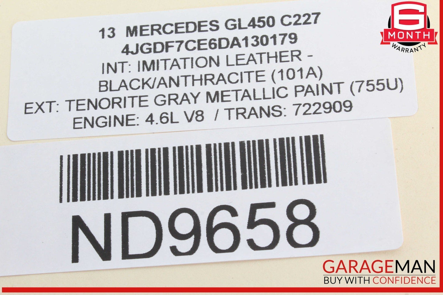 12-16 Mercedes X166 GL450 GL550 Rear Left Door Lock Latch Actuator OEM