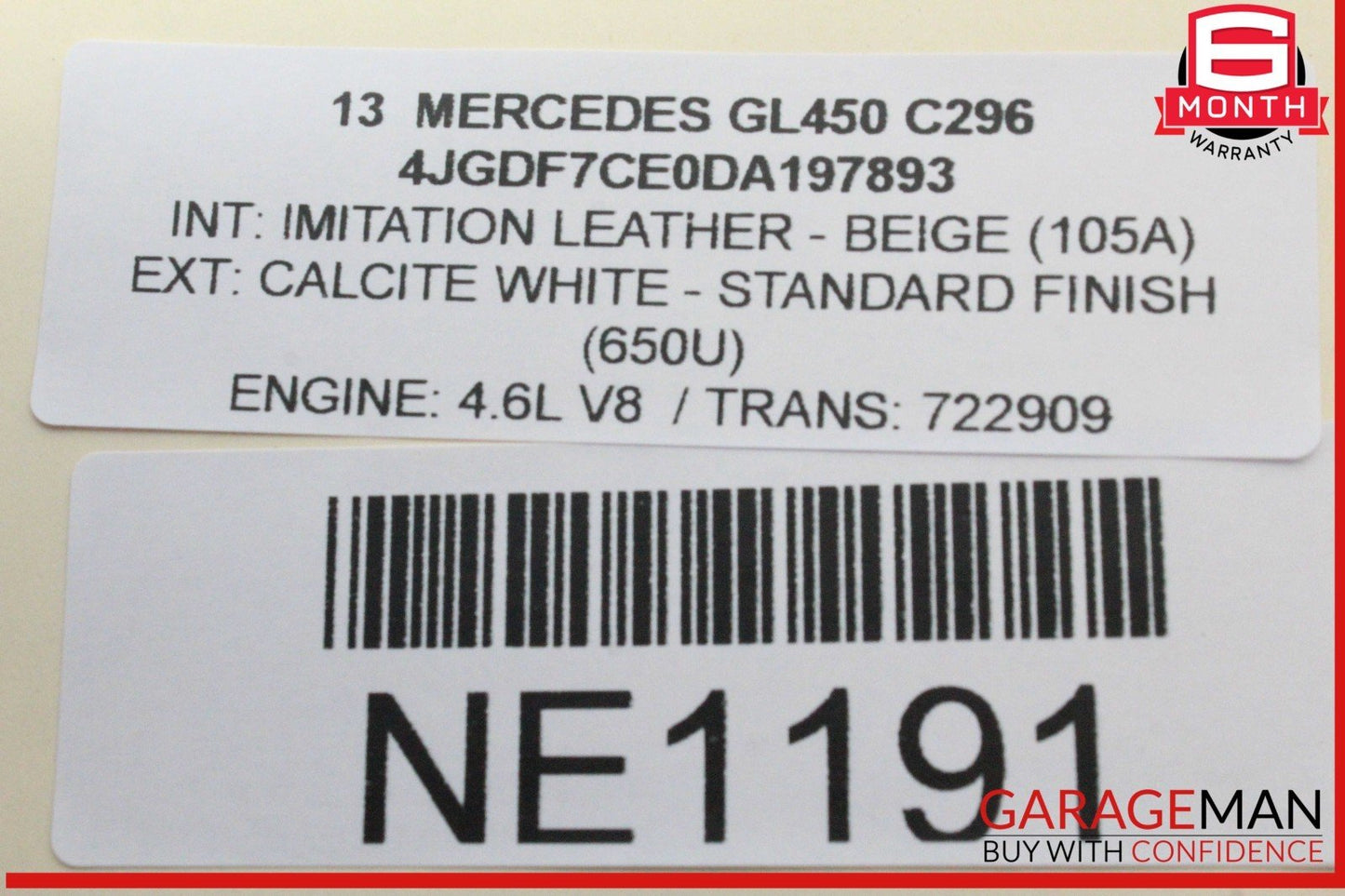 12-20 Mercedes X166 GL450 GL550 Parking Brake Release Handle 2469050451 OEM