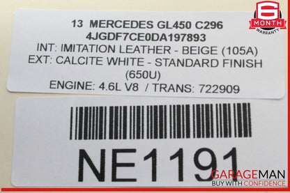 12-20 Mercedes X166 GL450 GL550 Parking Brake Release Handle 2469050451 OEM