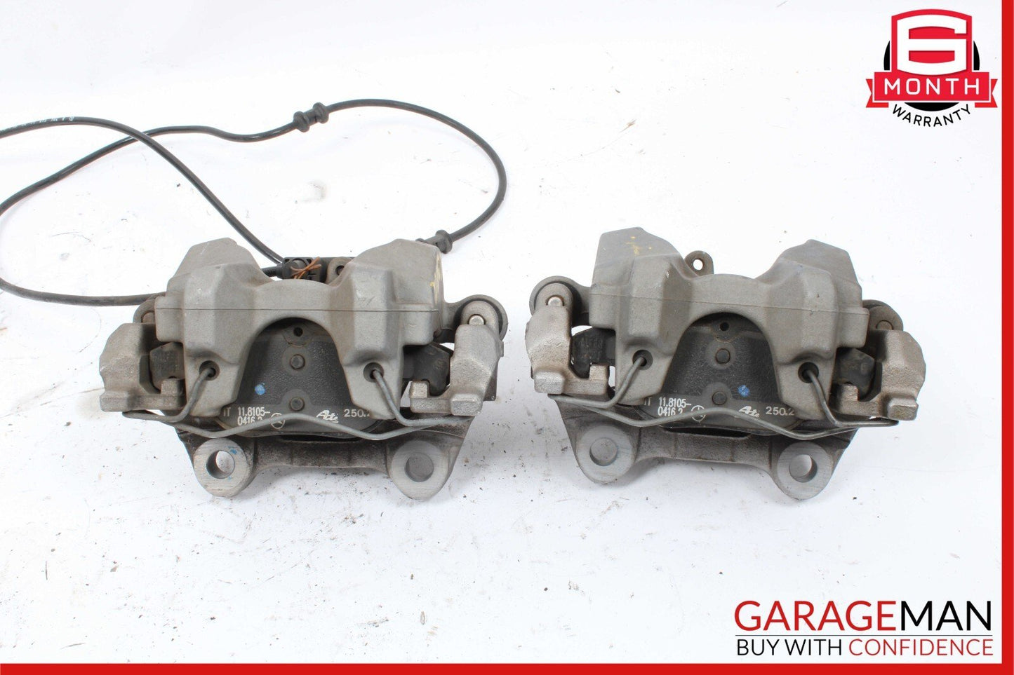08-14 Mercedes W204 C250 C350 Rear Right And Left Brake Caliper Calipers Set OEM