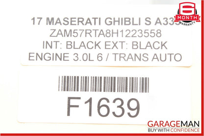 14-17 Maserati Ghibli Rear Right Passenger Door Computer Control Module Unit OEM