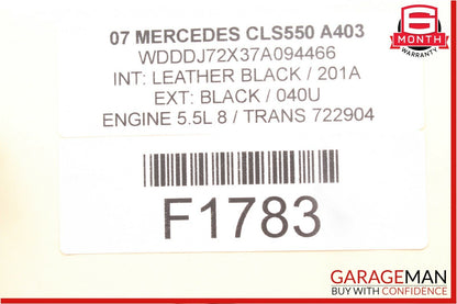06-11 Mercedes W219 CLS550 Rear Right Passenger Door Window Regulator Motor OEM