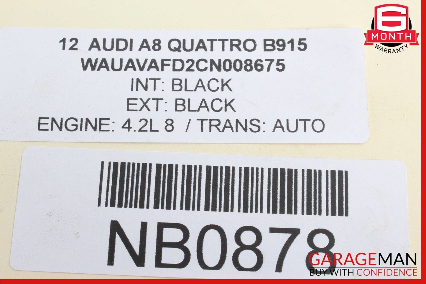 11-18 Audi A8 Quattro Front Left / Right CV Axle Shaft 4G0407271F