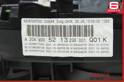 12-14 Mercedes W204 C300 Instrument Speedometer Cluster 2049004309 OEM