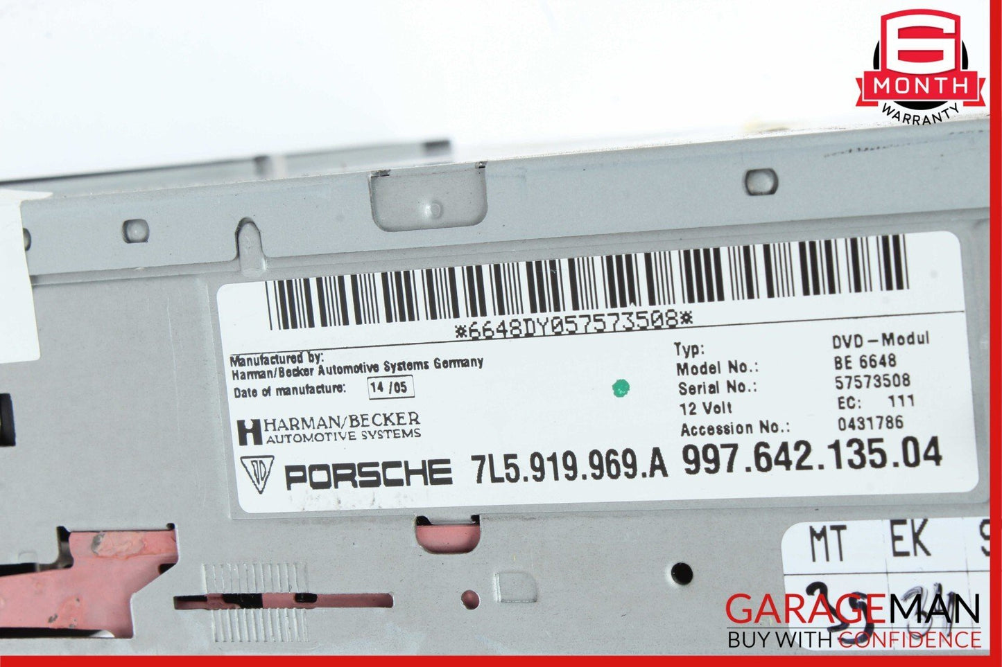 03-10 Porsche Boxster S 987 Cayenne Navigation GPS DVD Player Module Unit OEM