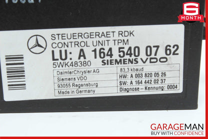 06-13 Mercedes CLS550 ML550 R350 TPMS Tire Pressure Control Module Unit OEM