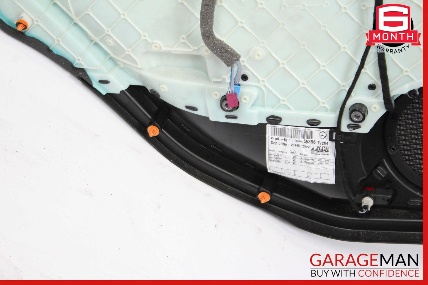 08-14 Mercedes W204 C300 C350 Rear Right Interior Door Panel OEM
