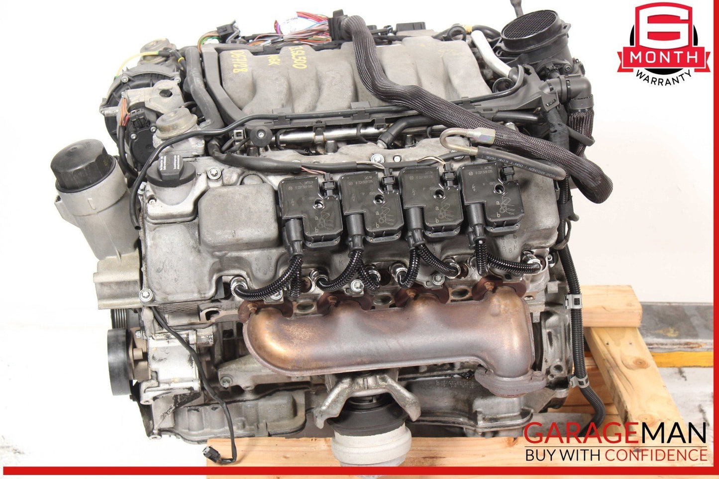 03-06 Mercedes R230 SL500 RWD Engine Motor Block Assembly OEM 146k