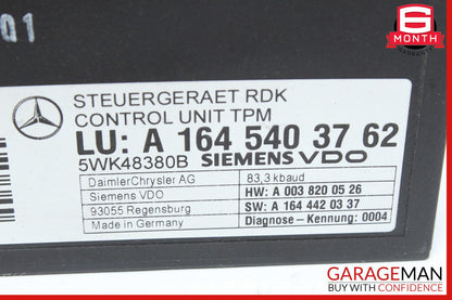 06-13 Mercedes W211 E550 GL450 R350 TPMS Tire Pressure Control 1645403762 OEM