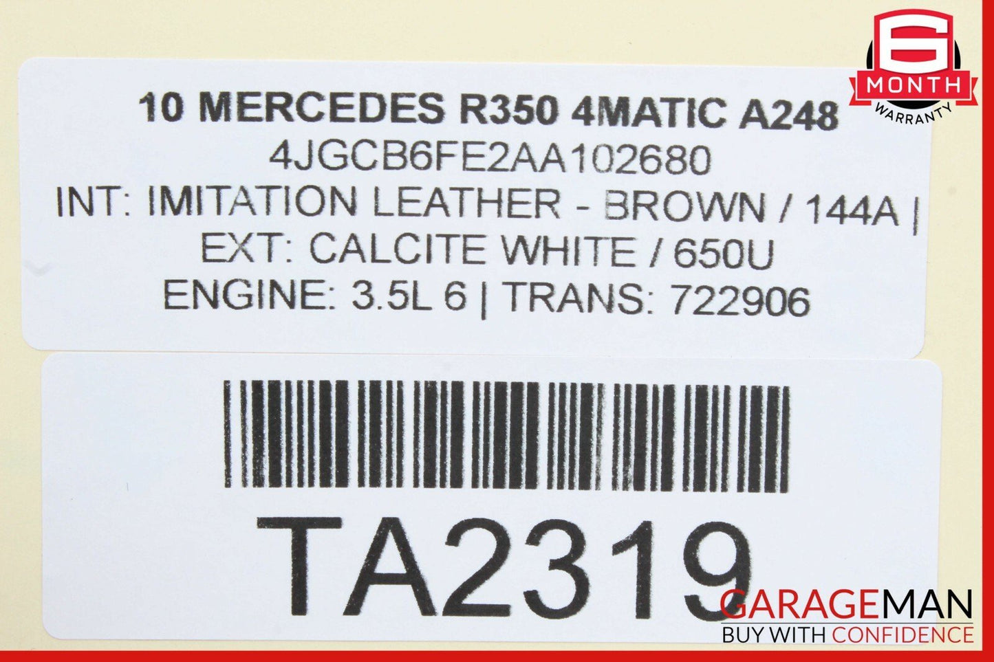 06-13 Mercedes W251 R350 Left Headlight Washer Nozzle Jet Spray OEM