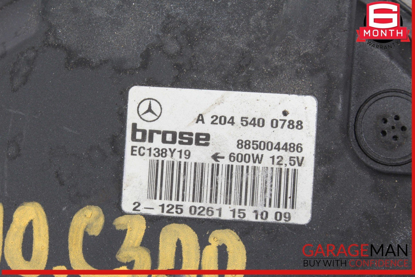08-18 Mercedes W204 C300 E350 Engine Cooling Fan Motor Radiator OEM