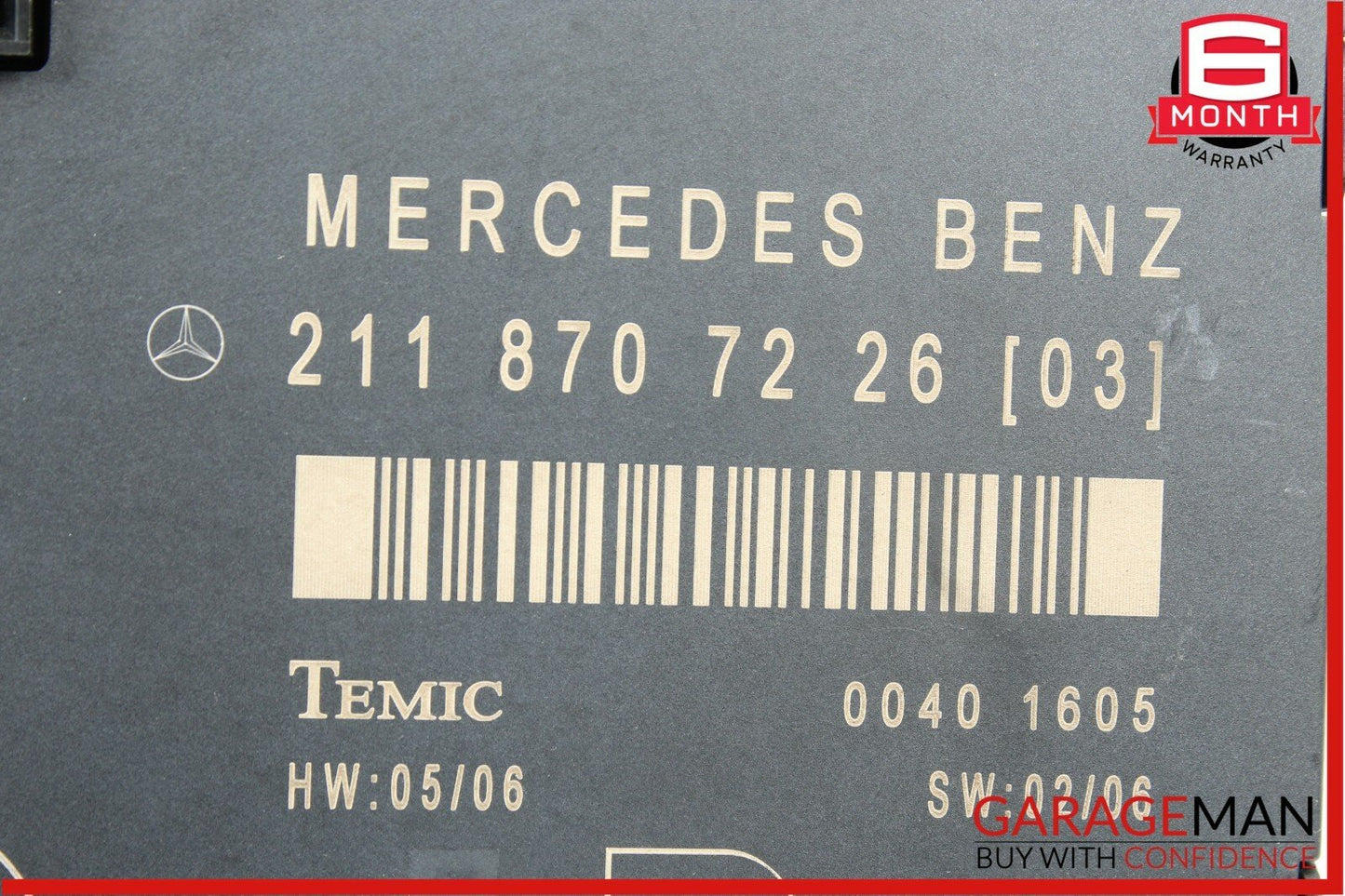 03-09 Mercedes W211 E350 E63 AMG Front Right Side Door Control Module Unit OEM