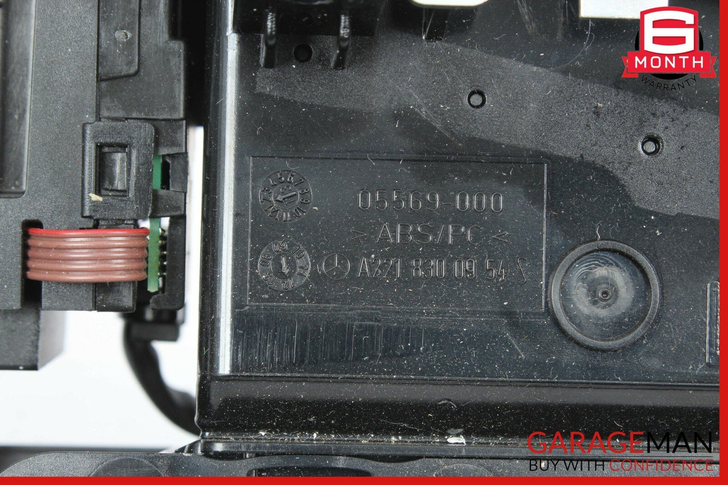 07-13 Mercedes W221 S550 S600 Dash Dashboard Air A/C Vent Trim Clock Assembly