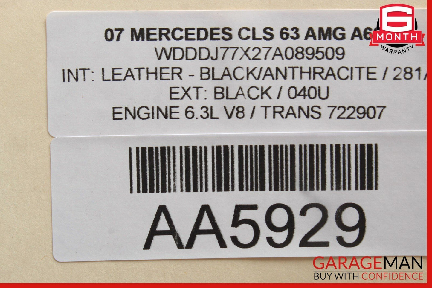 06-11 Mercedes W219 CLS63 AMG CLS550 Front Left Driver Side Lower Control Arm