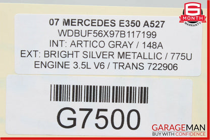 07-11 Mercedes W211 E350 E63 AMG Roof Shark Fin GPS Antenna Module Silver