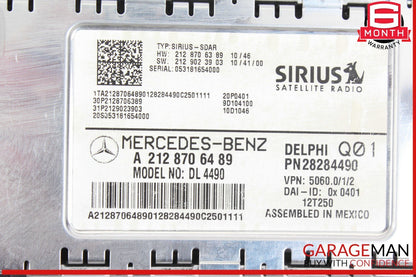 13-19 Mercedes X166 GL450 Sirius Satellite Radio Receiver 2128705689 OEM
