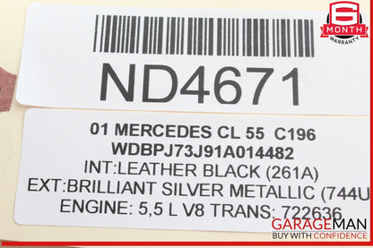 00-08 Mercedes W215 CL55 AMG ABC Pressure Relief Valve Hydraulic Suspension OEM