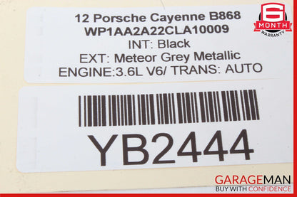 11-14 Porsche Cayenne 958 Front Right Side Window Regulator Motor OEM