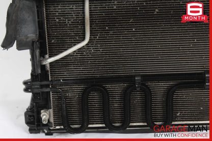 08-15 Mercedes W204 C300 Engine Water Cooling A/C Condenser Radiator w/ Fan OEM