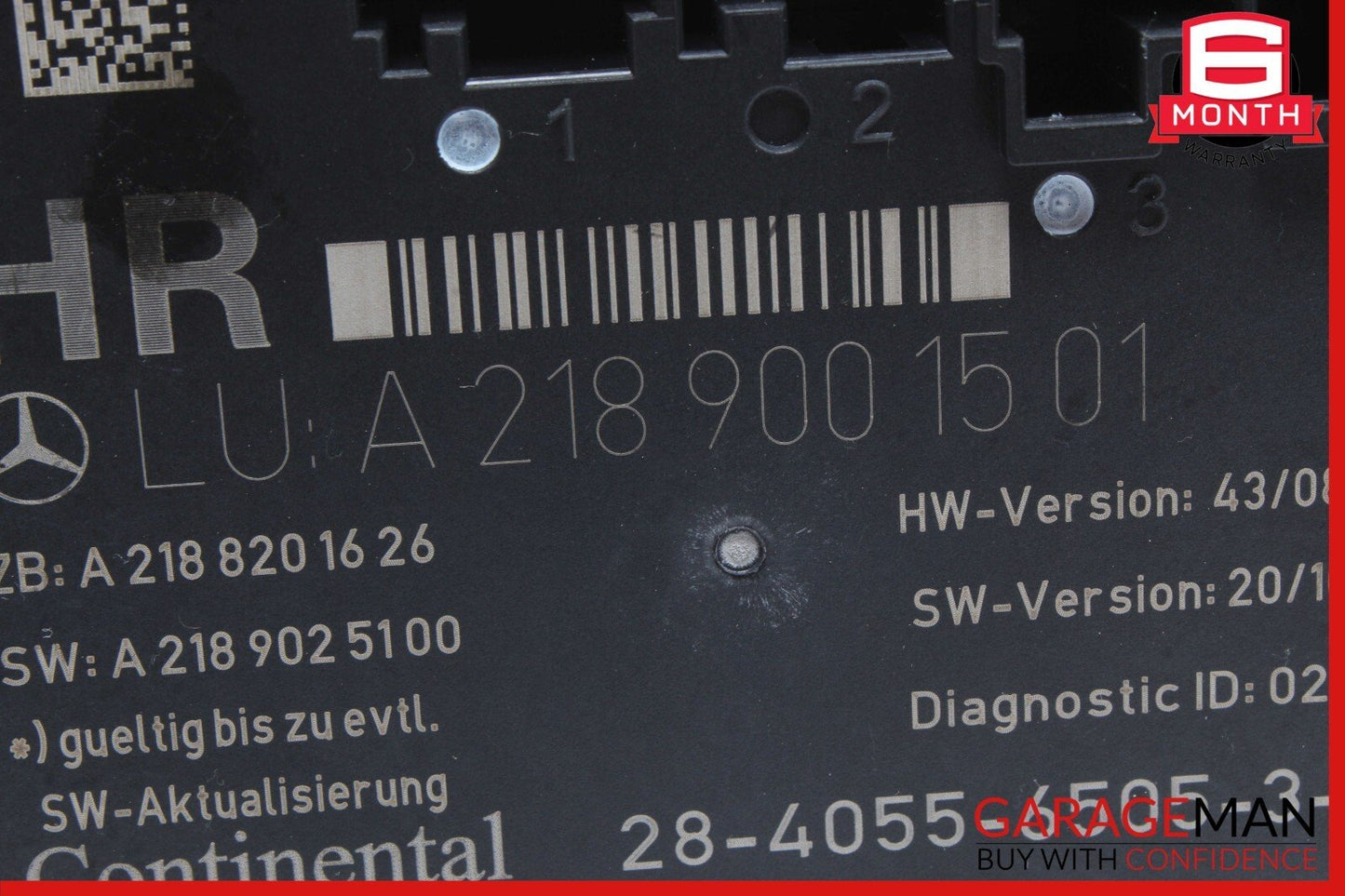 08-18 Mercedes W204 C300 E550 CLS63 Rear Right Side Door Control Module Unit