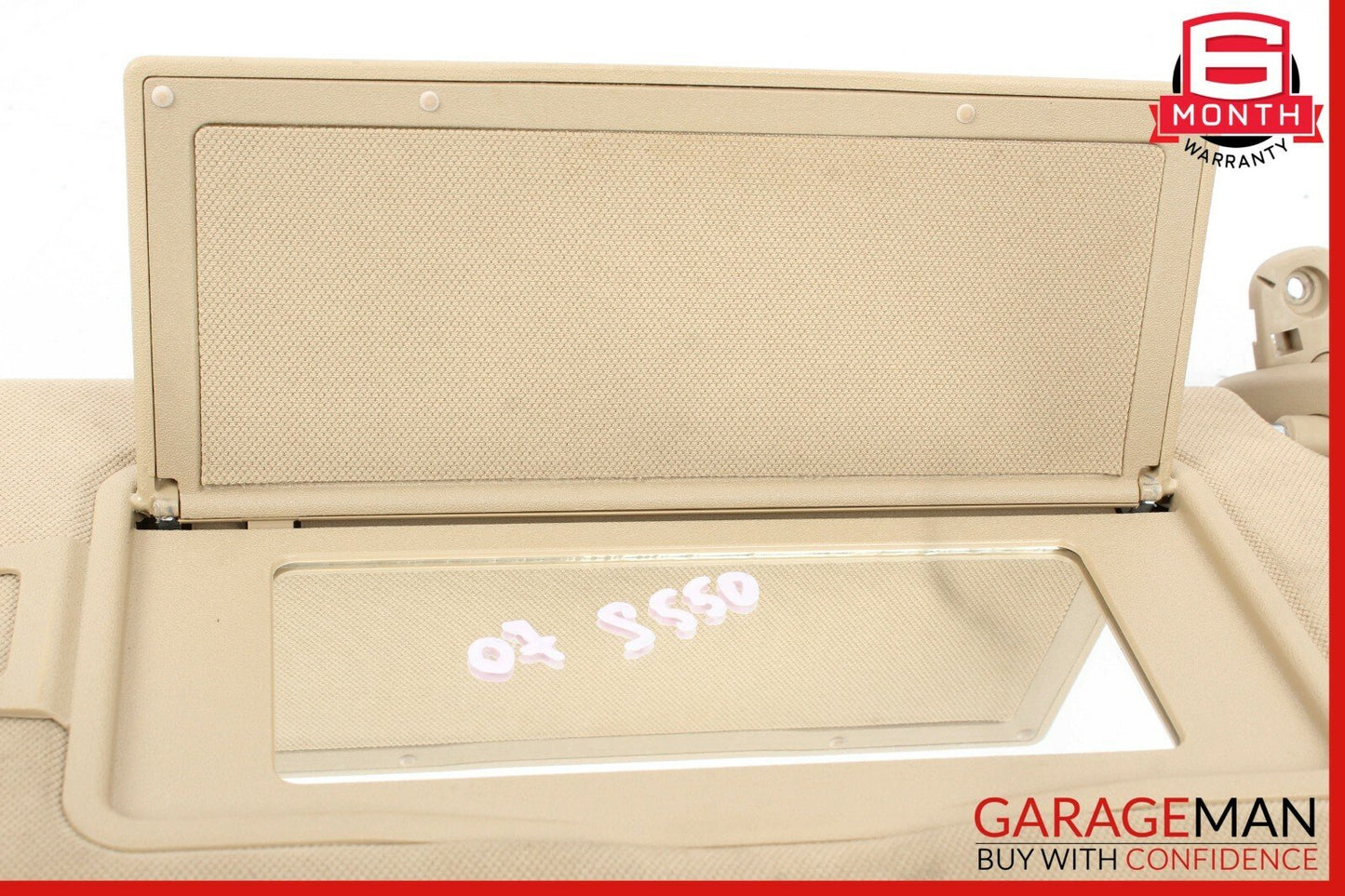07-14 Mercedes W221 S550 CL550 Right Side Sun Visor Sunvisor Shade Cover Brown
