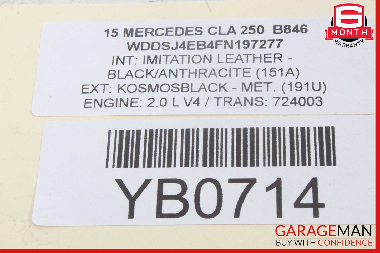 14-20 Mercedes W117 CLA250 Rear Left Driver Side Door Lock Latch Actuator OEM