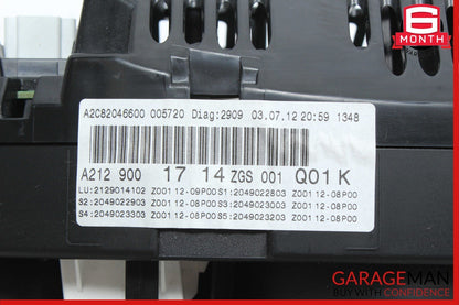 10-13 Mercedes W212 E350 E550 Instrument Cluster Speedometer Odometer