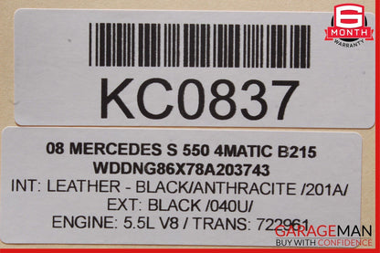 07-11 Mercedes W221 S550 S63 AMG Windshield Night Vision Camera OEM