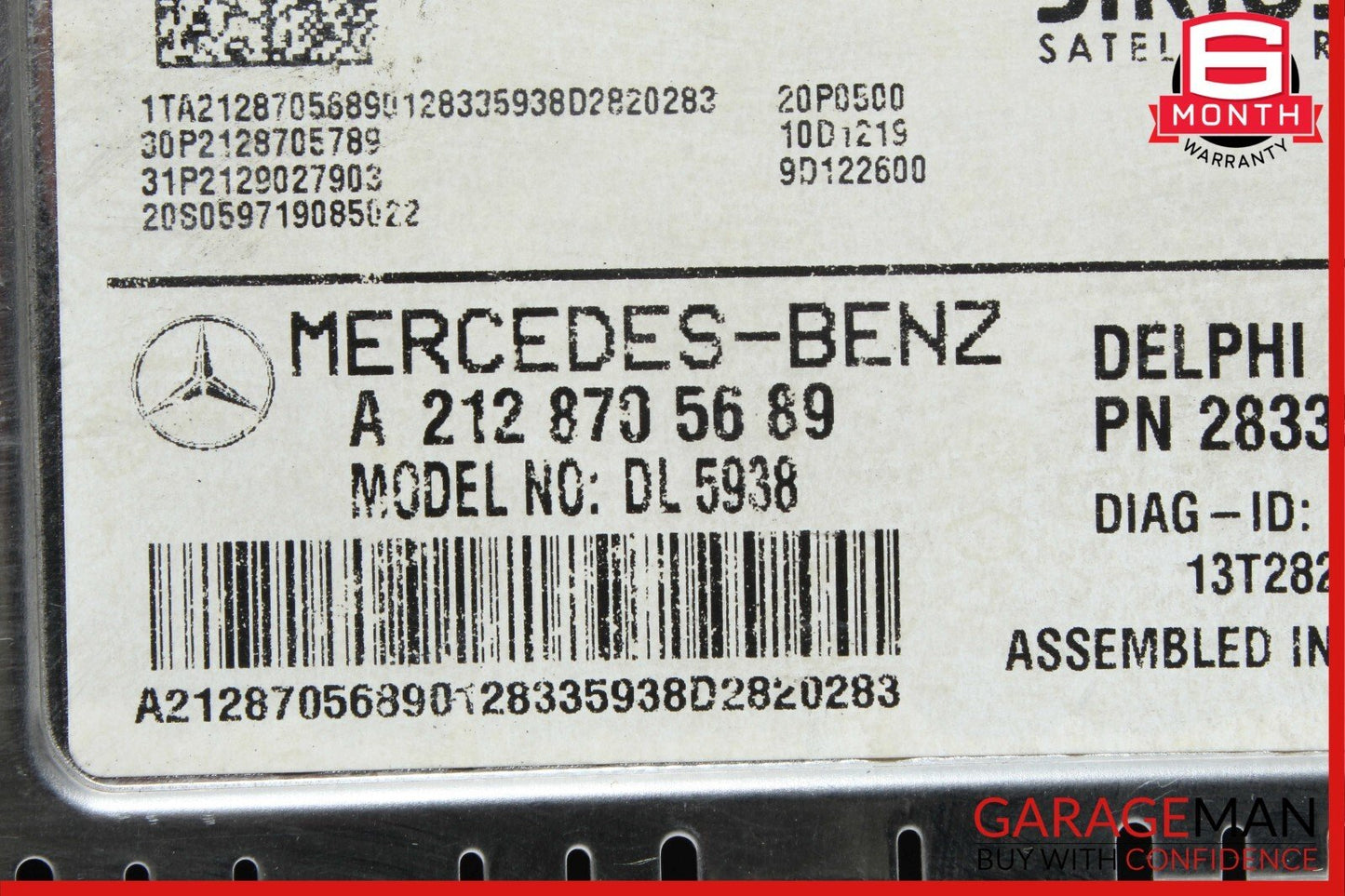 10-17 Mercedes W117 CLA25 E350 SLK250 Sirius Satellite Radio Receiver Module OEM
