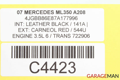 06-11 Mercedes W164 ML350 Center Dash ESP DSR Hazard Light Switch Module OEM