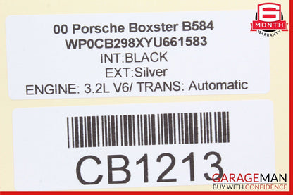97-04 Porsche Boxster 986 Front Right Side Exterior Door Handle Silver