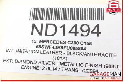 08-20 Mercedes W205 C300 Rear Left or Right Lower Suspension Control Arm OEM