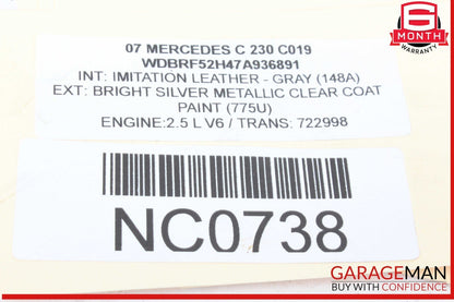 05-13 Mercedes W203 C230 S550 Front Right Engine Timing Chain Cover Plate OEM
