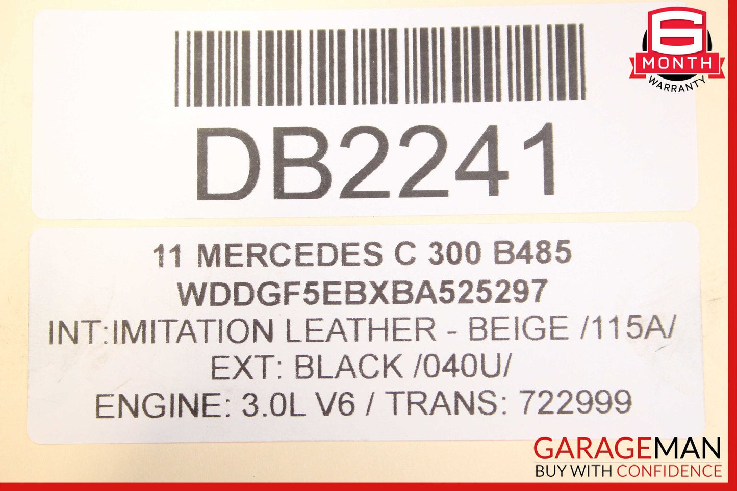 08-11 Mercedes W204 C300 3.0 RWD Rear Differential Diff Axle Carrier