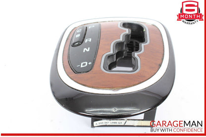00-06 Mercedes W220 S430 S500 S55 AMG Gear Shifter Bezel Trim Indicator Wood OEM