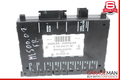 98-05 Mercedes W163 ML350 ML500 ML55 AMG Front Left / Right Seat Control Module