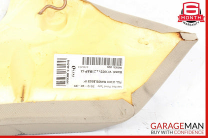 12-14 Mercedes W204 C250 Coupe Rear Right Seat Bolster Cushion Pad Cover Beige
